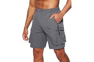TANSOZER Tansoer Short Homme Ete Shorts de Travail Randonnée Trekking Shorts de Montagne, Bermuda Homme avec 5 Poches
