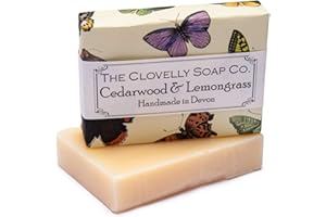 THE CLOVELLY SOAP CO. Clovelly Soap Co Natural Handmade Cedarwood & Lemongrass Soap Bar for all Skin Types 100g
