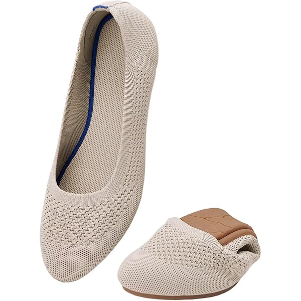 Konhill Damen Loafers - Bequeme Flache Ballerinas Für Breite Füße