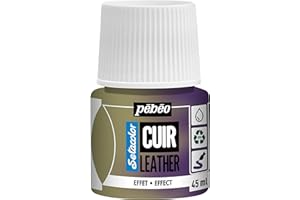Pebeo-Setacolor Cuero -Pintura acrílica para cuero y polipiel -Personalización de bolso, zapato, zapatilla -Resistente a los arañazos, a los pliegues y al frote-Efecto duocromo -Amarillo/Violeta-45 ml