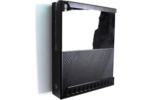 JBI Xbox One Original Console Horizontal Wall Mount Bracket Holder Black Steel - Holder, Game, Leisure, Decoration, Storage, Gaming, Gamesroom, Display, Gamer, Man Cave, Xbox, PlayStation