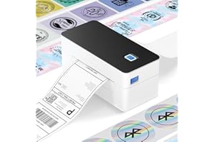 SVANTTO Bluetooth Thermal Label Printer 4x6, Compatible with Windows/Mac/Android/iOS, Shipping Label Printer for Royal Mail, DPD, eBay, Etsy, Shopify, Inkless