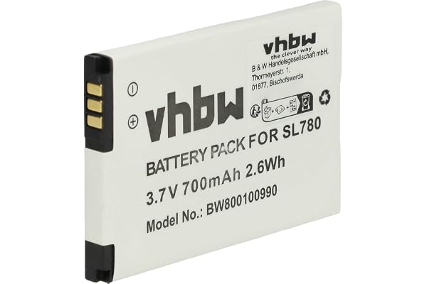 vhbw Batterie Compatible avec Siemens Gigaset SL610H Pro, SL780, SL785, SL788, SL78H téléphone Fixe sans Fil (700mAh, 3,7V, Li-ION)
