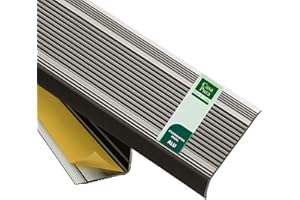 CASA PURA Alu Stufe Kanten profilo Integral | L Forma | autoadesiva Scale profilo | Larghezza 30 mm | molti colori e lunghezze, Avorio