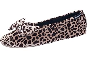 Isotoner Chaussons ballerines femme semelle en cuir