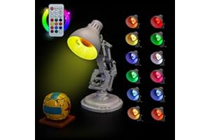 LocoLee Led Light Set Compatible with Lego 21357 Pixar Luxo Jr Colorful Version Decoration Lighting Kit Compatible with Lego Ideas Pixar Luxo Jr Building Blocks Model,Only Lights Set,No Model