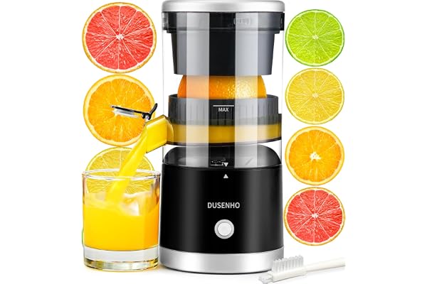 Presse Agrume Electrique Extracteur Presse Orange Electrique Jus USB Charge pour Citron, Orange | 45 W | Haut rendement | Portable