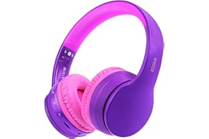 I LOVE E IFECCO iFecco Cuffie Wireless Bluetooth 5.3, Cuffie Con Tempo Di Riproduzione Di 30 Ore, Pieghevoli Con Cuffie Bluetooth Over Ear Supporta Mic SD/TF/FM Per Telefono/PC/TV