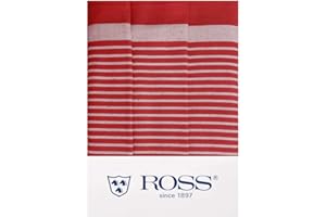Ross - Exclusiv - Geschirrtücher Halbleinen - 0914-3er-Pack (50 x 70cm Rot)