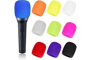 Sibba Pop Filter Microphone Foam 20 Pcs Windscreen Covers Disposable Mic Covering Reusable Pop Filters Microphones Accessorie
