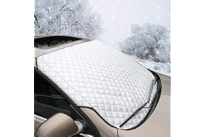 SmashingDealsDirect® Snow Ice Frost Sun UV Dust Water Resistant Heavy Duty Ultra Thick Protective Windscreen Cover Car Windshield Cover for Cars SUVs All Seasons Summer & Winter
