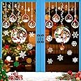 NoëL Autocollants Fenetre, Décoration De Noël Fenetre Stickers DIY Amovibles Pvc Reutilisables Autocollant Fenetre Pour Deco Noel Interieur 98082908