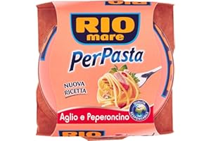 12 x Rio Mare Per Pasta Aglio e peperoncino thon dans l'huile d'olive 160 g