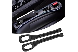 VLEDARLING 2 Pezzi Car Seat Gap Organizer per Lato Sedile Auto, Tasca Della Console Del Sedile Anteriore, Organizzatori di riempimento Fessure Auto, Organizer per seggiolino auto (Nero)