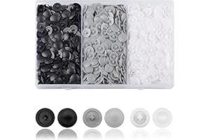 DesertBoy Abdeckkappen für Schrauben Kreuz Ca. 900 Stück Schraubenabdeckung Kreuzschlitz Abdeckkappen für 7-8mm kreuzschlitzschrauben(Schwarz, Weiß, Grau)