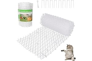 WUMEIJIAJU Cat Scat Mat, Cat Scat Spike Mat, Cat Scat Mat with Spikes 78x11.8inch Pet Deterrent Training Mats for Cat Dog Indoor & Outdoor Couch Porch Garden Fence - Keep Cat Away (White)