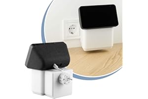 Cleverstation Halterung Steckdose - passend für Alexa Echo Show 5 2. Generation Lautsprecher Wandhalterung, Echo Show Steckdosenhalter, Echo Show Wandhalterung, Echo Show Zubehör