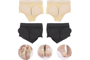 Meinraum 2 Paar Ballenschutz, Anti-Rutsch Tanz Socken, Ballet Fuß-Pads, Zehenpolster Schoner, Halbsohle Pfoten Auflage Schuhe Tanzschuhe für Frauen Ballett Bauchtanz Yoga, Pilates Latin Dance