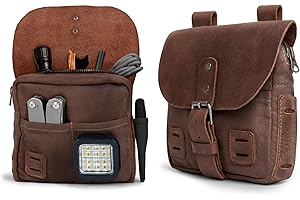 Hide & Drink, Survival Camping Pouch, Belt Loop, Rustic and Handy Tool Bag, Weather Resistant Outdoor Accessories, Traveling Essentials, Waxed Canvas, Handmade