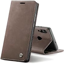 Chocoyi Leder-Hülle Für Huawei P Smart 2019 – Mit Standfunktion, Kartenfächern & Magnetverschluss (braun)