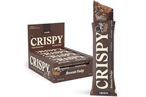 ‎VETAIN VETAIN Vegan Proteinriegel - Crispy Brownie - 12g Protein pro Riegel - Mit Mönchsfrucht gesüßt - 100% cleane Zutaten - frei von Sucralose & Maltit - Low Sugar & Sojafrei - 12 x 55g