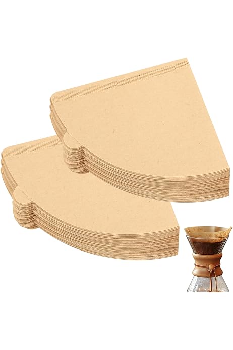200 Filtres à Café Papier Yoosso - Forme En U #2 - Pour 2-6 Tasses - Sans Odeur - Compatible Machines Et Filtres Manuels
