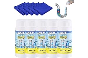 GÉNÉRIQUE Déboucheur Surpuissant, 2025 Nouve Super déboucheur cheveux, Déboucheur WC, Deboucheur Canalisation Professionnel pour Cuisine et Salle de Bains (B Style(5Pcs))