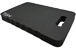 TIJAR Extra Thick Garden Kneeling Pad – Large Foam Kneeling Mat for Gardening, Cleaning, DIY & Work – Kneelers for Gardeners, 43cm x 28cm x 4.3cm (Extra Large Black, 1, Pack)