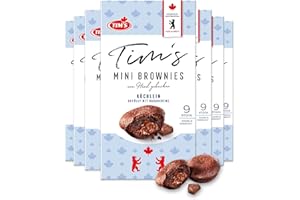 Tims Kanadische Backwaren Mini Brownies 7x180 g I 9 einzeln verpackte saftige Cupcakes ohne Konservierungsstoffe I Kaffeegebäck I Traditionelle kanadische Backwaren Made in Germany