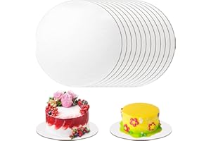 VIBINHO 12 Pezzi Sottotorta Tondo 3mm x 30cm/12inch, Vassoio Torta Rotondo per Pollici e Dolci