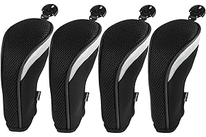 Andux Golf ibrida Club Head Covers set di 4 intercambiabili no. Tag MT/HY