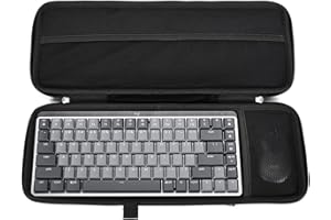 RAIACE Estuche de Viaje rígido para Logitech MX Mechanical Mini Wireless Illuminated Keyboard y Anywhere 3 Compact Mouse. (sólo se Vende la Funda).