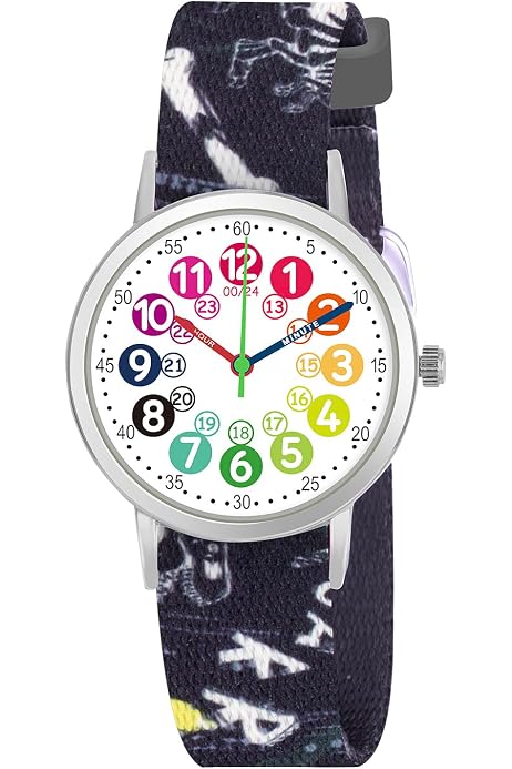Ibasenice Kinderuhr Für Mädchen – Einhorn-Quarzuhr Mit Armband & Großen Arabischen Zahlen | Modische Cartoon-Uhr Ab 3 Jahren, Perfekt Als Geschenk