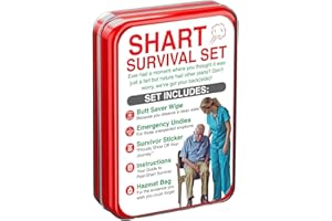 BUKBAS Funny Shárt Survival Kit, Sharting Survival Kits Prank Relaxing Gag Gift Set With Replacement Supplies, Hilarious Emergency Joke Gift for Men Women, Novelty Birthday Valentines Present