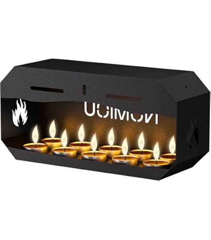 Theelichtkachel kandelaar, theelichtverwarming, fornuis handwarmer, kaarsenhouder theelicht verwarming, theelichtwarmer, open haard, oven, kaarsenverwarming, woonkamerdecoratie (zonder kaars