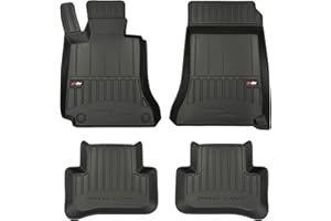 M MOTOS Tapis de sol caoutchouc pour Mercedes C Classe W204 2007-2014 Améliorez Votre Confort de Voyage avec Le tapis noir antidérapant Auto 3D- tapis voiture Tous Temps pour Voiture, Protection Contr