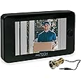 prsTECH® DoorCAM DC2 PLUS Wide Screen Digital Door Viewer Peephole Wide Angle 3.5 Inch LCD Screen Extra Big for Doors from 38mm - 110mm Easy to Use Security