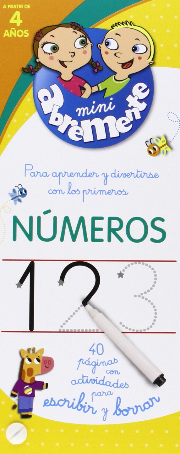 Números. 40 Páginas Con Actividades Para Escribir Y Borrar