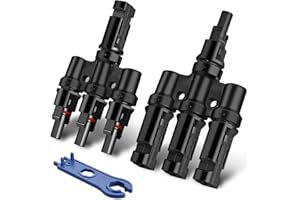 YGiTK 3T-Stecker - Abzweigbuchsen (1 Set) Kabelstecker Männlich/Weiblich, Solar Abzweigverbinder für die Parallelschaltung