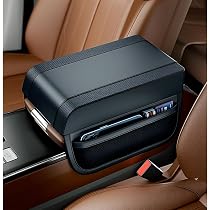 Coussin D'accoudoir Central Voiture Avec Porte-gobelets – Organisateur Console, Protection Cuir Synthétique - 5