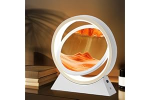 Ulikey Pittura di Sabbia Che Scorre: Quadro 3D con Luce Notturna a LED, Dynamica per Decorazioni Casa e Ufficio