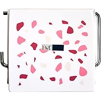 Set Accessori Bagno 6 Pezzi Bianco - Motivo Terrazzo Per Arredamento - Foto 11