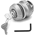 QWORK® Caravan Hitch Lock, Trailer Hitch Lock, Zinc Alloy, Universal Trailer Lock, Anti-theft Locking Device