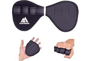 flintronic Grip Pads, 2PCS Fitness Grips Pads, 4 Finger Loop Non-Slip Neoprene, Alternative to Gym Gloves, Weightlifting Grip Gloves for Pull-Ups Gymnastics Rowing Women