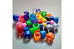 GlobalDeal Direct 100 Stück Ringringe für Hühnertaube, Hühner, Taube, Vögel, Küken, Ente, Papageien