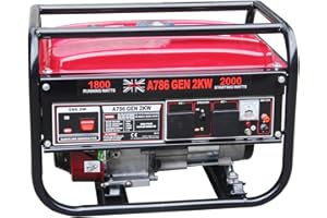 Dirty pro tools Petrol generator 2000 W copper motor 2 KVA/2KW 6.5HP DC Petrol Generator - 12V/50HZ UK PLUG