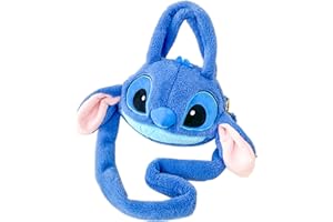 SYKEROUT Stitch, zaino Stitch Artoon, borsa a tracolla in peluche per bambini, borsa a tracolla per bambini, in peluche, graziosa borsa a tracolla per ragazze, bambini, regali di compleanno