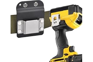IGUERBURN Cinta métrica para cinturón, trabillas para martillo, con clip de acero para taladro, soporte para herramientas de cinturón de 5 centímetros