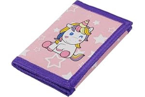 ZHONYEE RFID Wallet, Cute Cartoon Wallet with Zipper for Kids, Unicorn