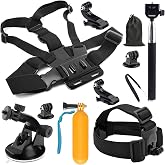 YEHOLDING 13-en-1 Accessoires pour Gopro, Kit d'accessoires pour caméra YEHOLDING 13-en-1 Accessoires pour Gopro, Kit d'accessoires pour caméra